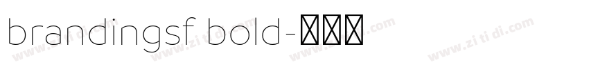 brandingsf bold字体转换